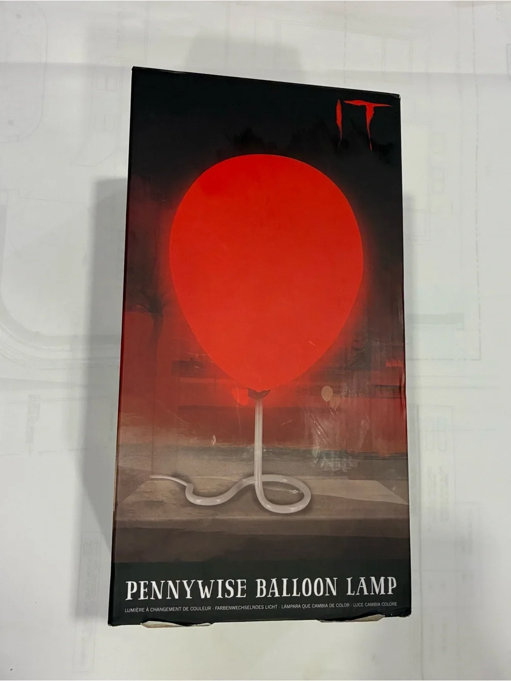 Halloween Balloon Lamp - Red - Official Horror Decor